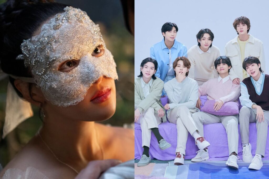 Yerin Ha guessed the BTS song during a 'Bridgerton' season 4 promotion game Yerin Ha guessed the BTS song during a 'Bridgerton' season 4 promotion game