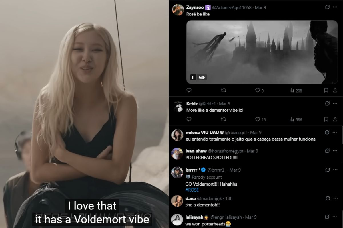 BLACKPINK's Rosé references Voldemort in the behind-the-scenes footage of 'GO'