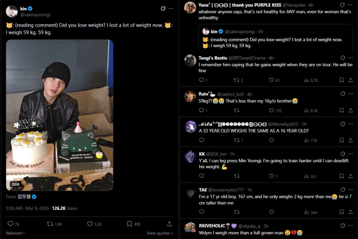 BTS' Suga revealed that he has lost a lot of weight recently