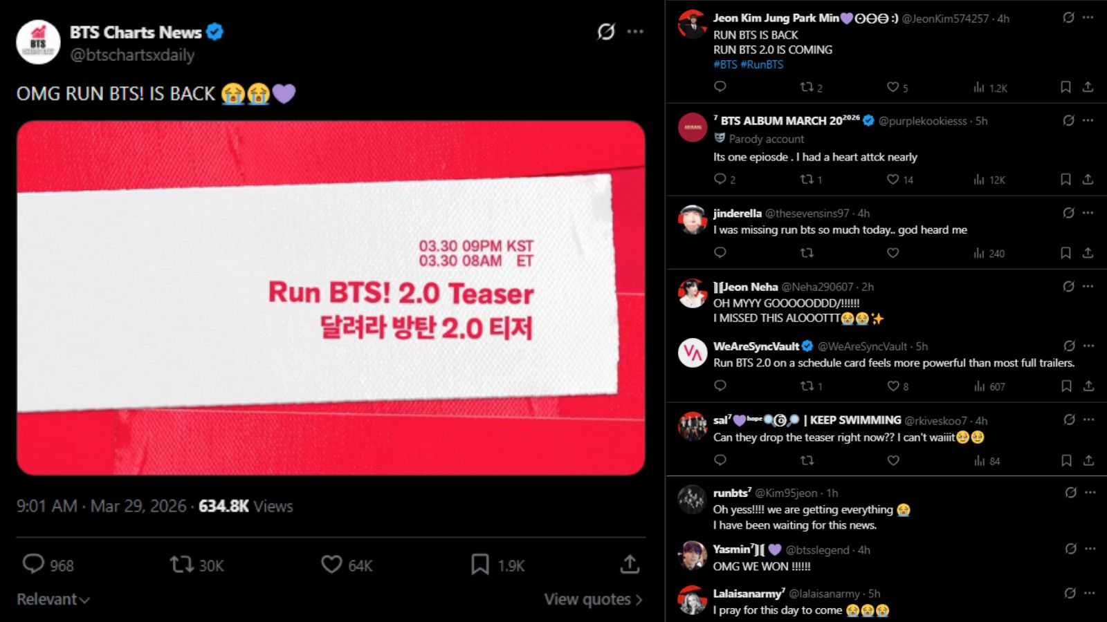 BTS teases 'Run BTS! 2.0,' announcing the release date for the first trailer BTS teases 'Run BTS! 2.0,' announcing the release date for the first trailer