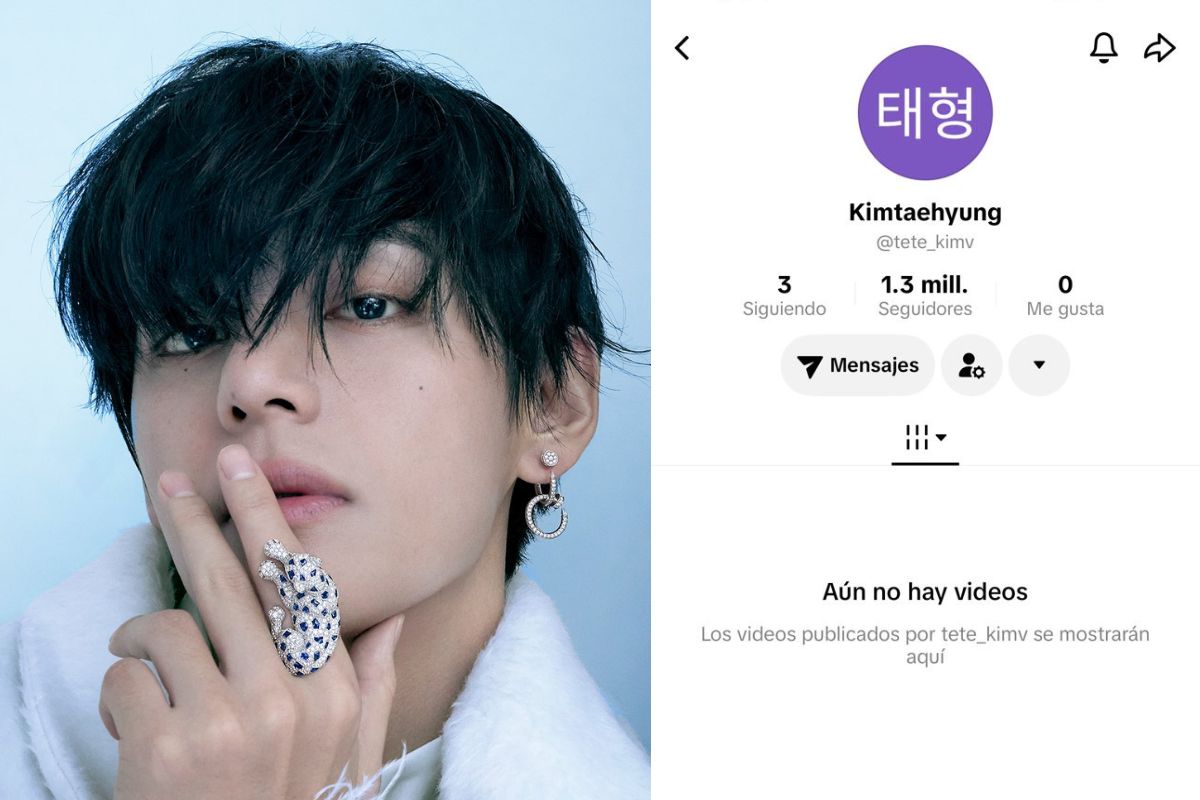BTS' V has officially opened his personal TikTok account