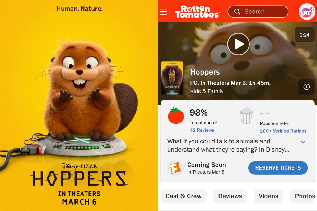 Hoppers earns strong critical reviews as Pixar returns to theaters Hoppers earns strong critical reviews as Pixar returns to theaters