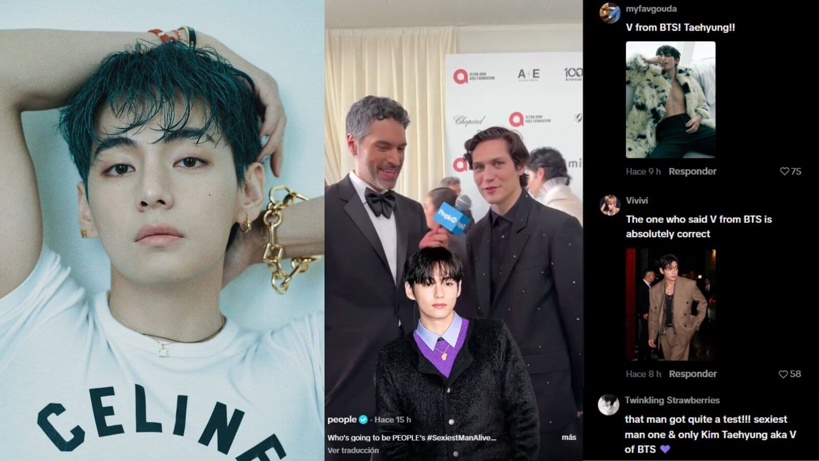 Huddy has chosen BTS' V for PEOPLE's Sexiest Man Alive this year