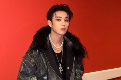 Intak shows off his bulge during a P1Harmony concert in Amsterdam