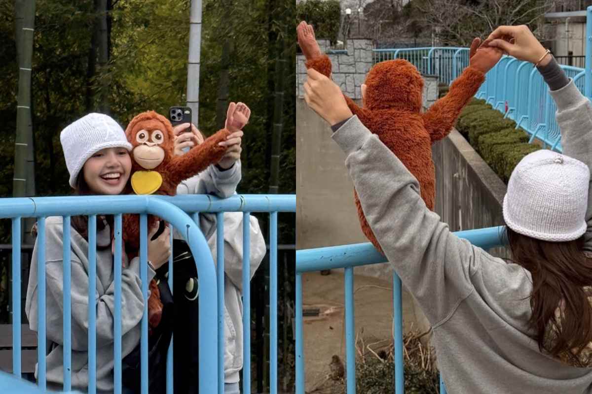 BLACKPINK’s Lisa visits viral monkey Punch at Ichikawa City Zoo