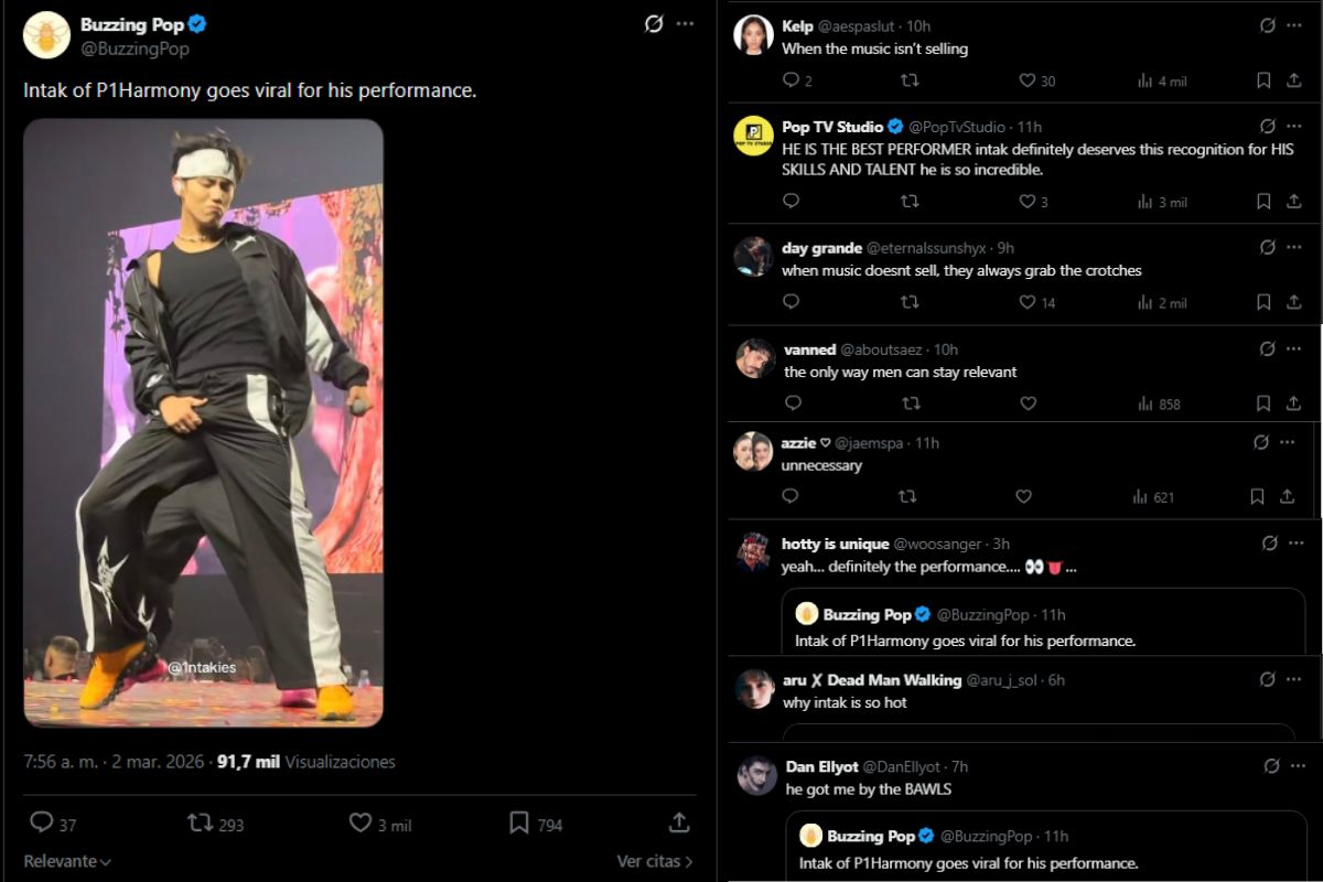 Intak shows off his bulge during a P1Harmony concert in Amsterdam Intak shows off his bulge during a P1Harmony concert in Amsterdam