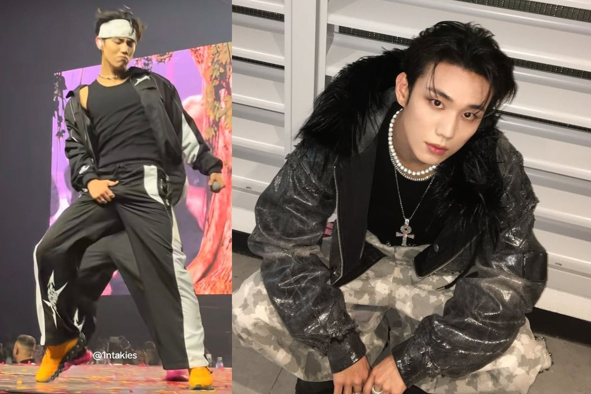 Intak shows off his bulge during a P1Harmony concert in Amsterdam Intak shows off his bulge during a P1Harmony concert in Amsterdam