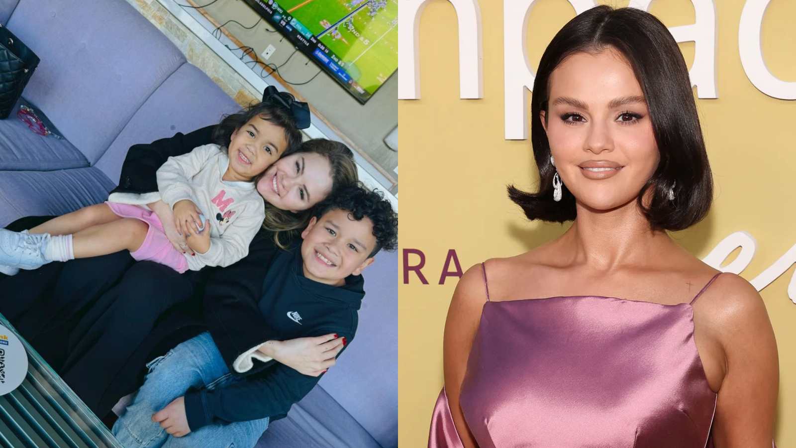 Selena Gomez shows her goddaughter visiting Rare Beauty