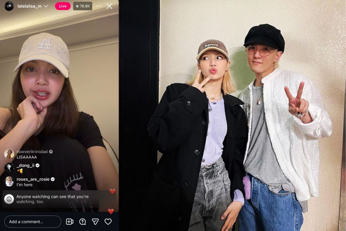 iKON's DK left a comment on BLACKPINK's Lisa's recent live broadcast