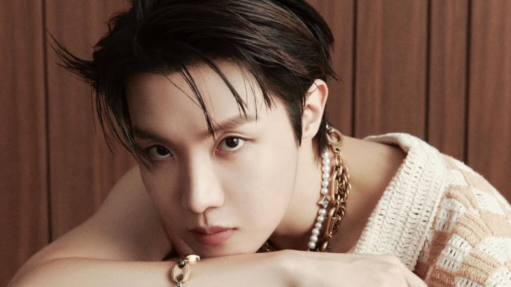 BTS' J-Hope debuts a new hairstyle during a recent appearance