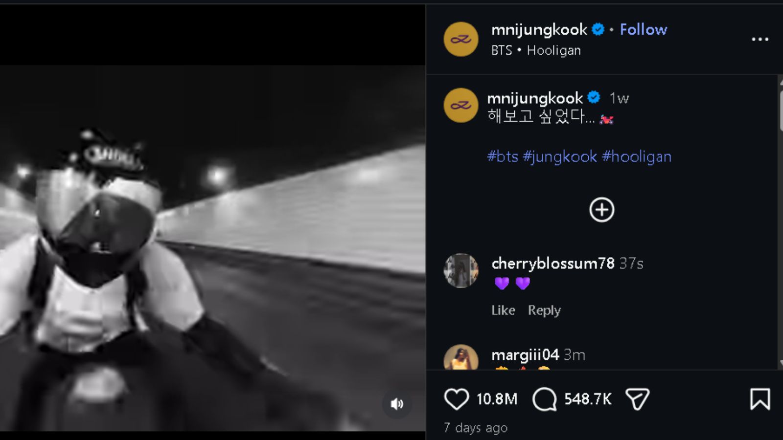 BTS has reached a new milestone on Instagram