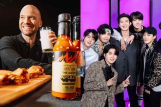 BTS prepares a record setting amount of chicken wings for their Hot Ones interview debut