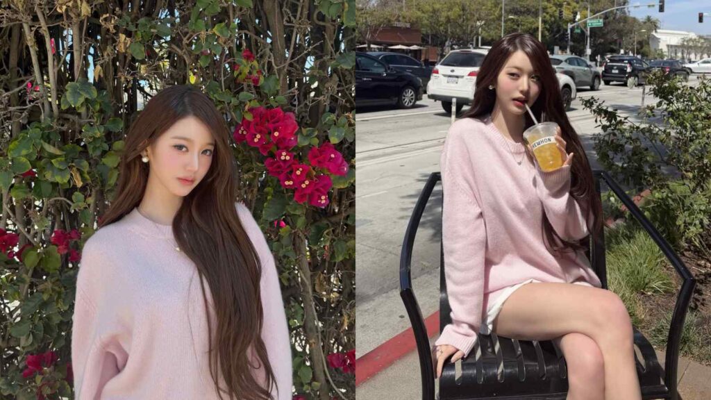 IVE’s Wonyoung shares floral photos with a bright outdoor look