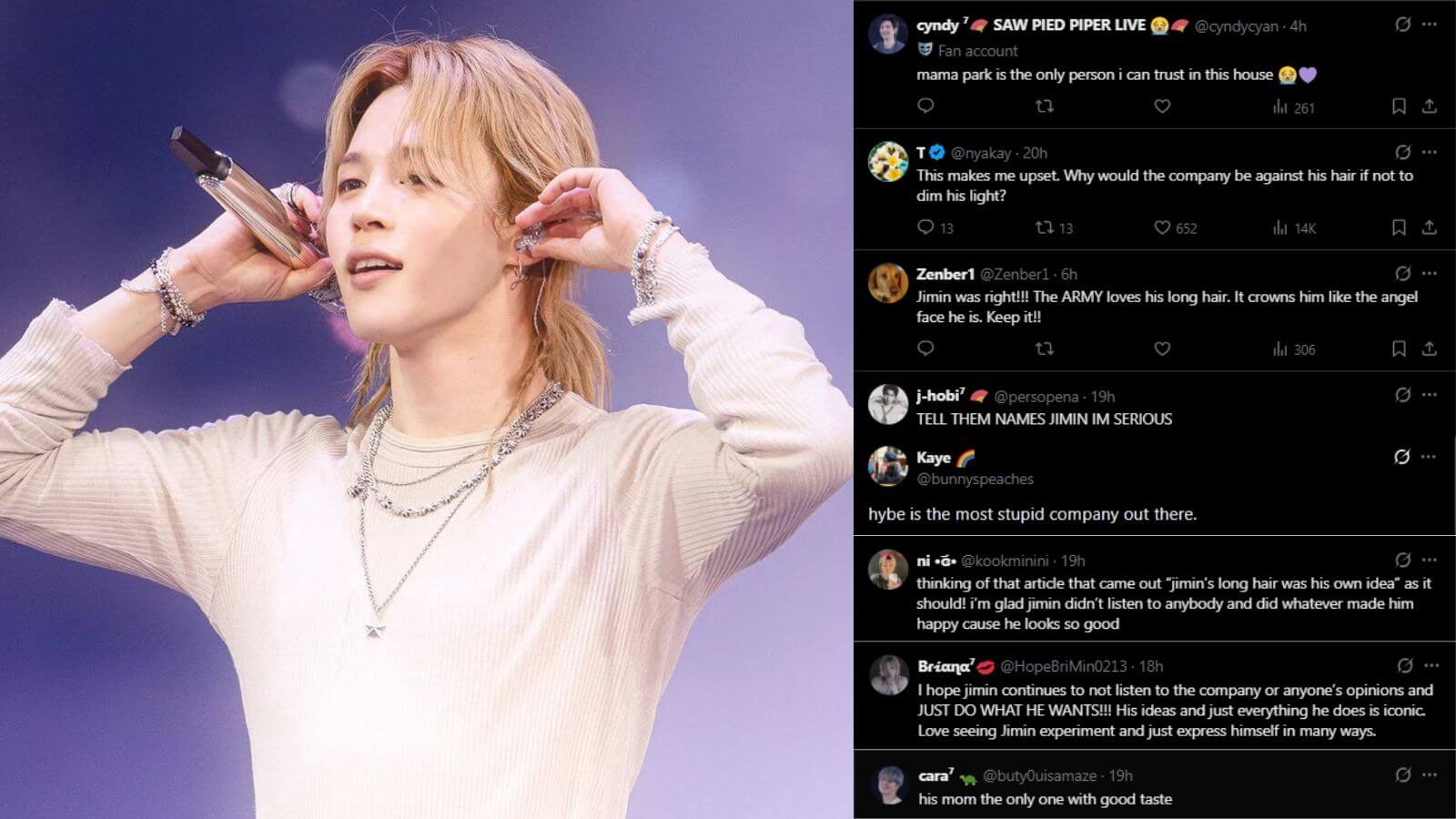 BTS' Jimin's recent comments spark strong criticism towards HYBE