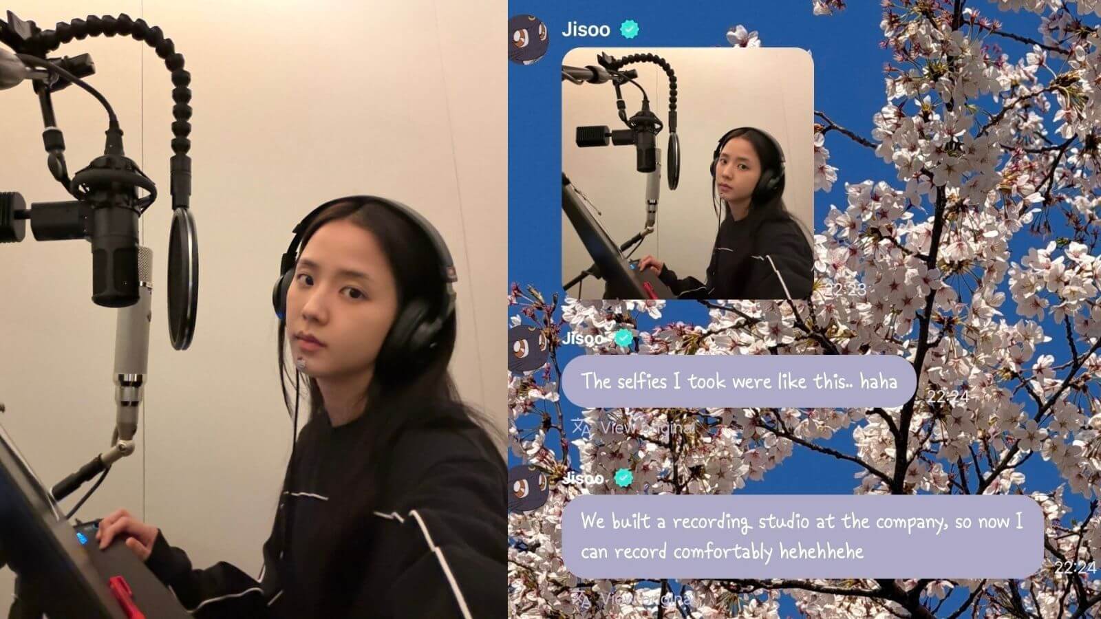 BLACKPINK's Jisoo shares a new photo from the studio recording solo music BLACKPINK's Jisoo shares a new photo from the studio recording solo music