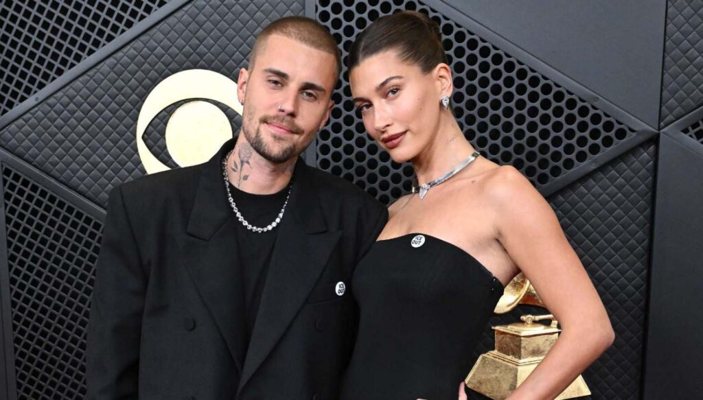 Justin Bieber shares a family moment with Hailey Bieber and his son during Coachella headlining set