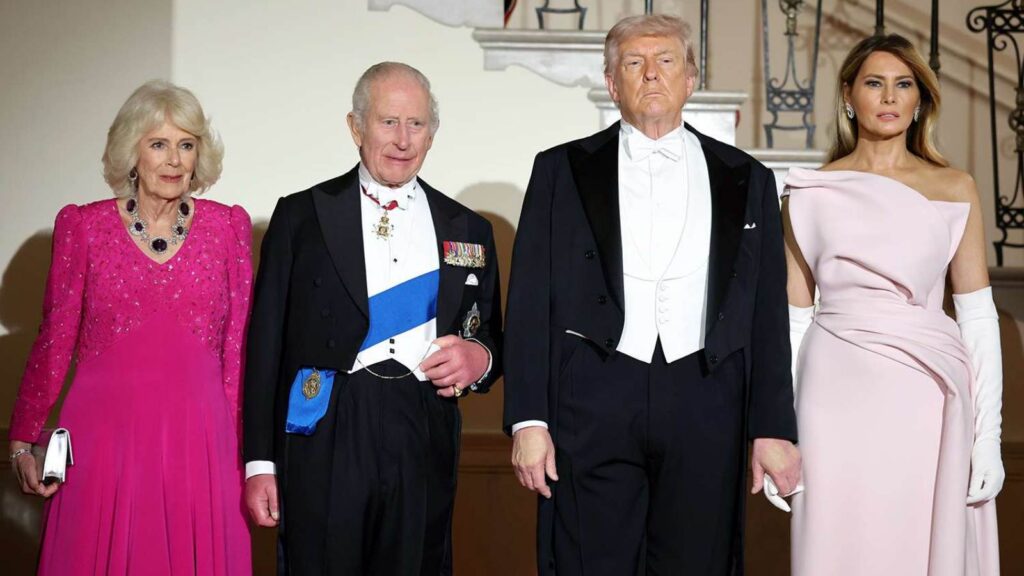 King Charles praises military music at the White House state dinner