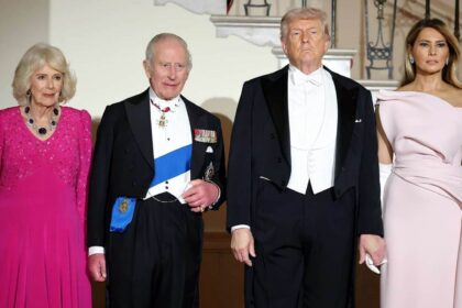 King Charles praises military music at the White House state dinner