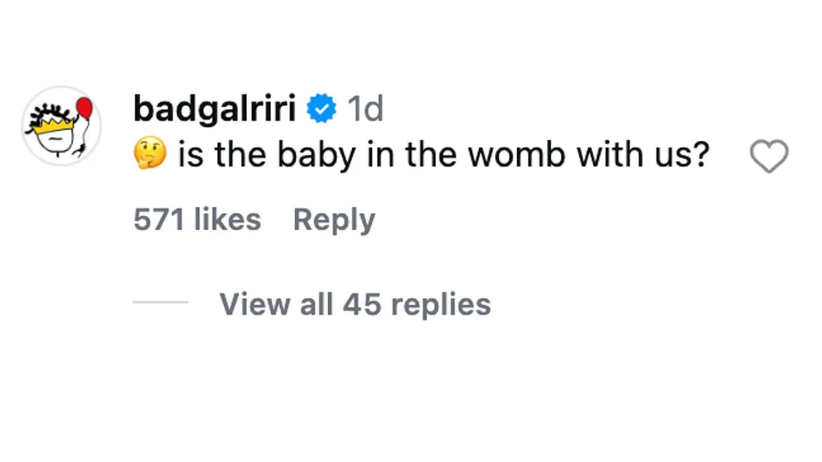 Rihanna denies pregnancy rumors in a recent social media comment