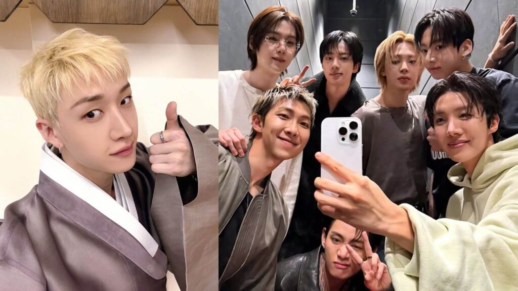 Stray Kids' Bang Chan attended BTS' first tour concert in Seoul Stray Kids' Bang Chan attended BTS' first tour concert in Seoul