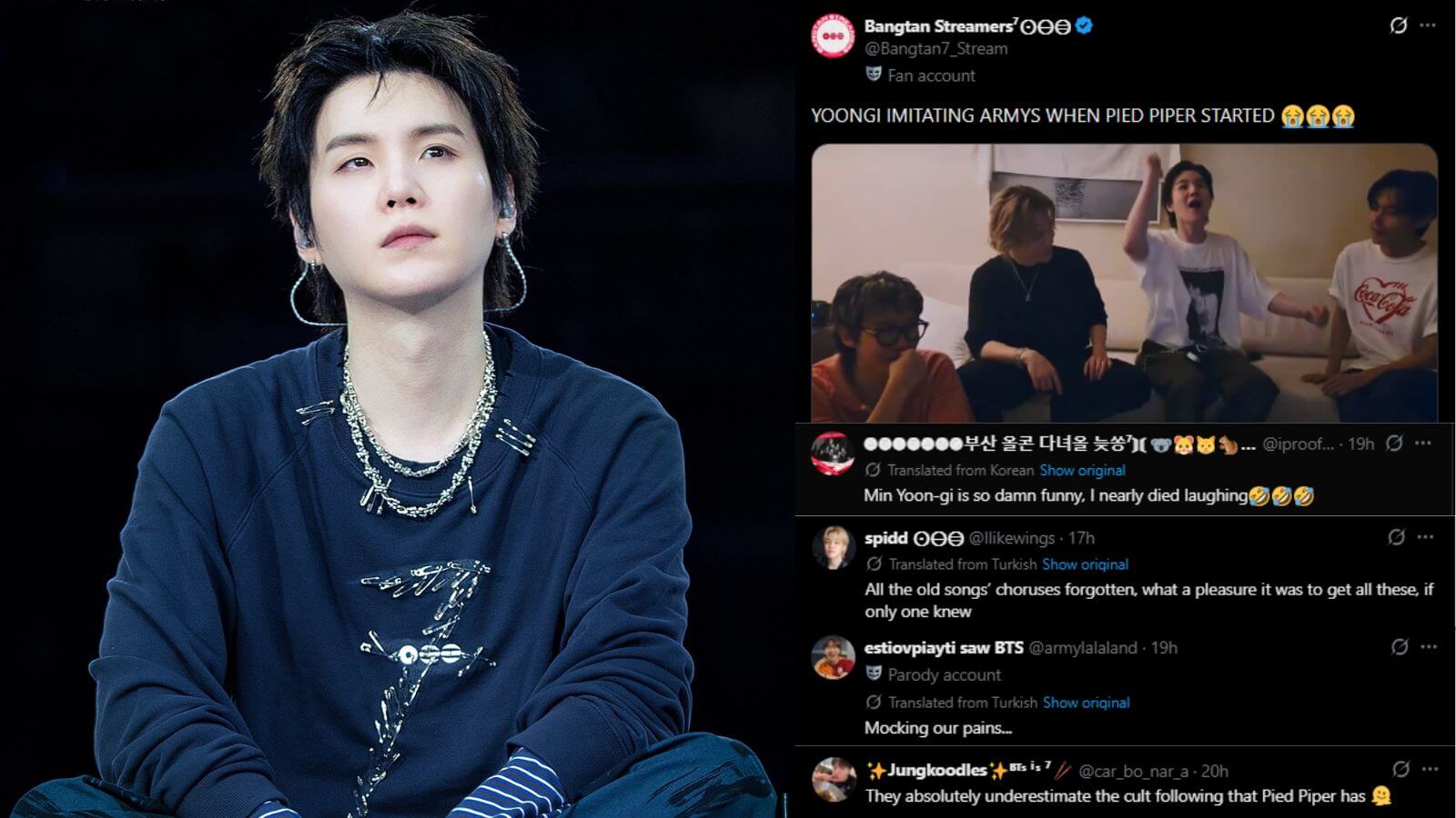 BTS' Suga goes viral for his hilarious ARMY imitation