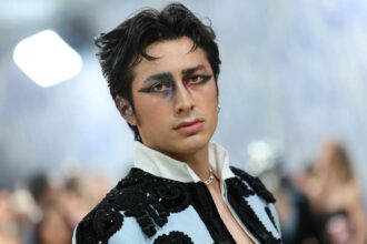 Hudson Williams debuts at the Met Gala 2026 in a bold Balenciaga look