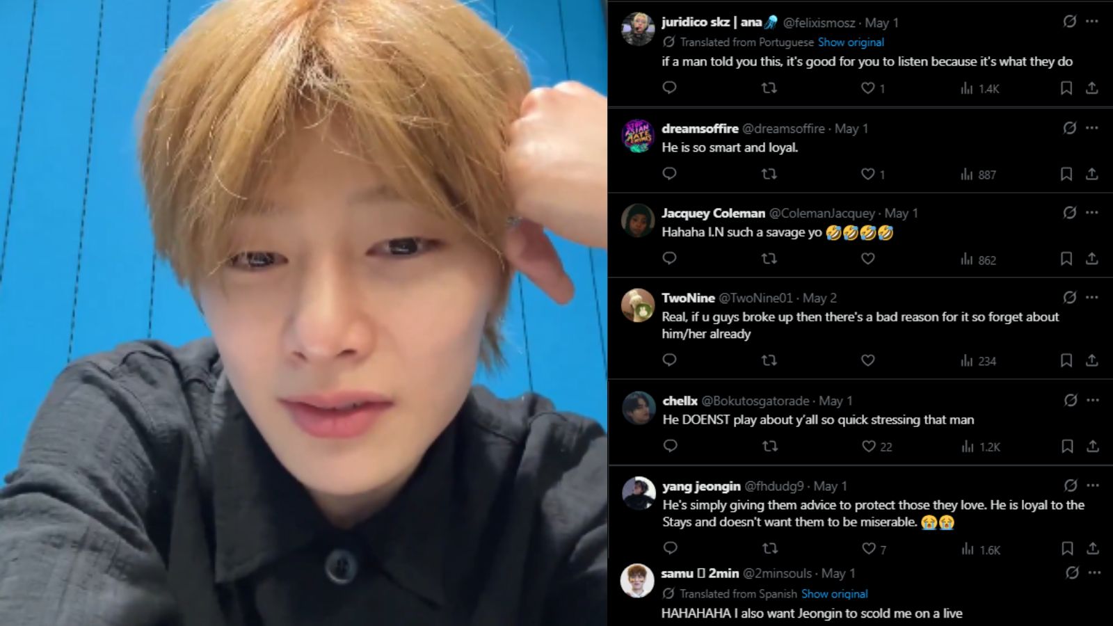 Stray Kids' I.N advises a fan who received a message from his ex