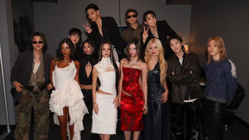 KATSEYE gives a shout-out to BTS after winning 'Best New Artist' at the 2026 AMAs