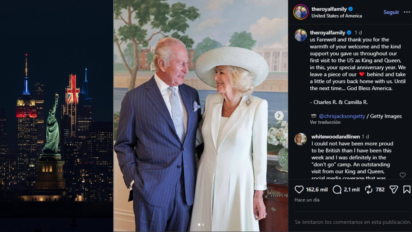 King Charles III and Queen Camilla share a farewell message after their visit to the United States