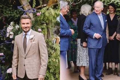 King Charles meets David Beckham at the Chelsea Flower Show