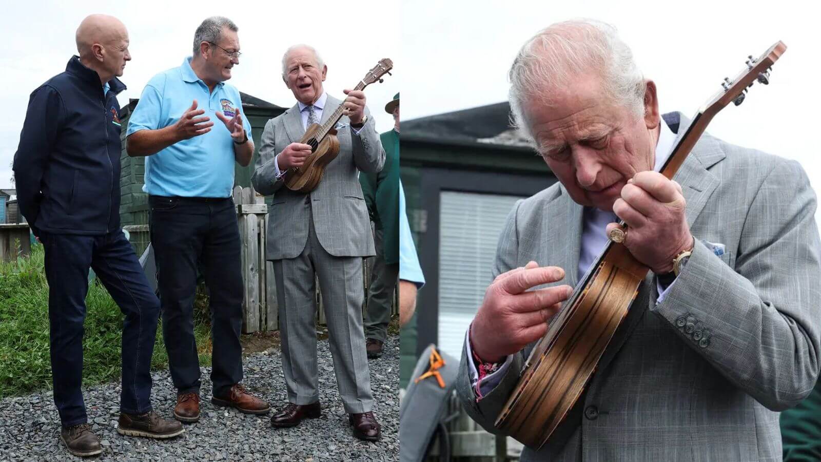 King Charles III showed off his ukulele skills during his visit to Northern Ireland