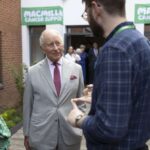 King Charles shares emotional moments during visit to cancer center