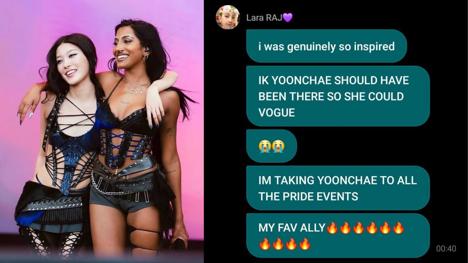 KATSEYE: Lara says Yoonchae will be her ally companion at the upcoming Pride events KATSEYE: Lara says Yoonchae will be her ally companion at the upcoming Pride events