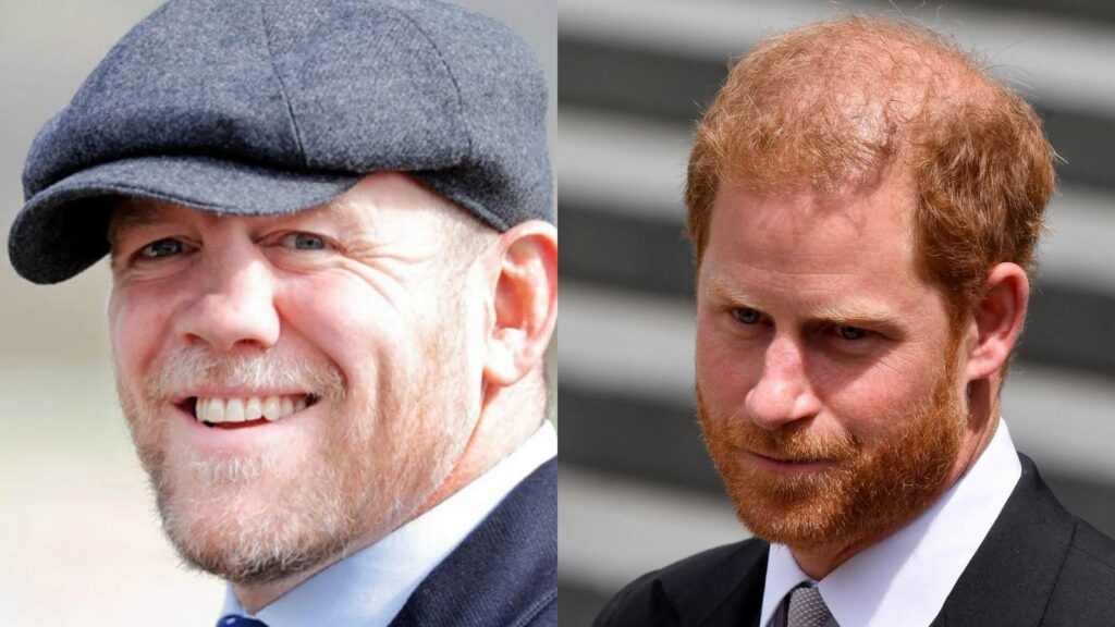 Mike Tindall makes a joke about Prince Harry during a live event Mike Tindall makes a joke about Prince Harry during a live event