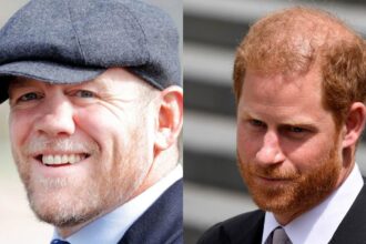Mike Tindall makes a joke about Prince Harry during a live event