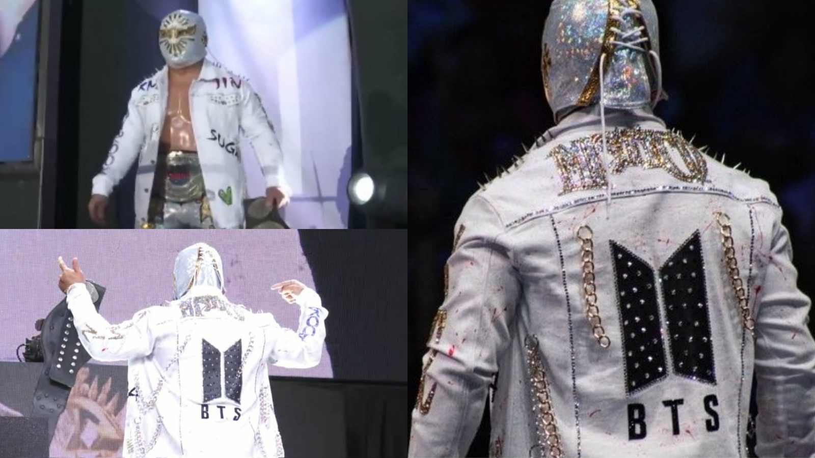 BTS members attend a lucha libre match in Mexico amid the ARIRANG World Tour