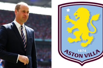 Prince William celebrates Aston Villa’s Europa League semifinal win