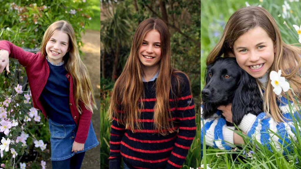 Princess Charlotte appears in a rare birthday video with family dogs