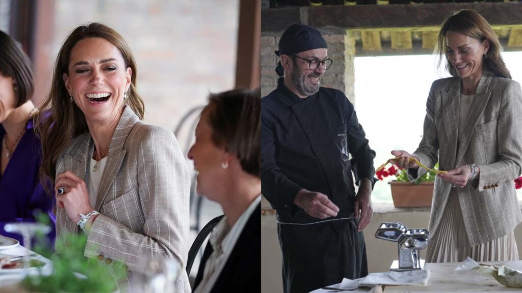 Princess Kate Middleton ends Italy visit by making pasta in Parma