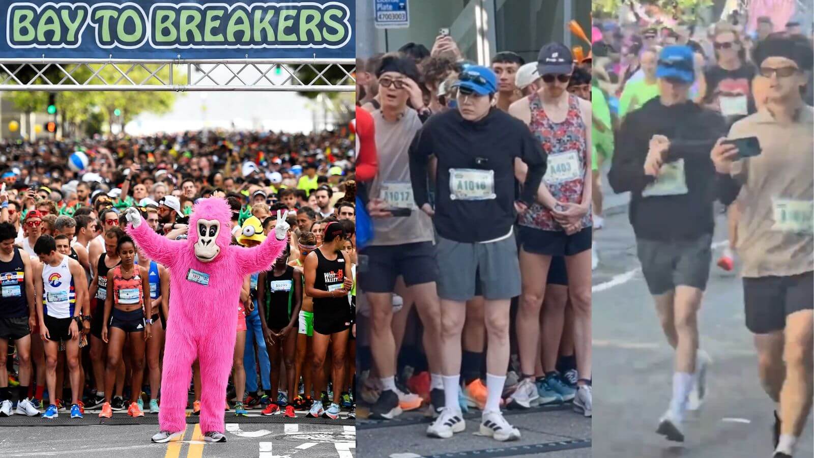 Suga ran a 12-kilometer marathon before the BTS Day 2 concert at Stanford, California Suga ran a 12-kilometer marathon before the BTS Day 2 concert at Stanford, California