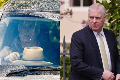 Ex-Prince Andrew appears with a facial bruise during a rare public appearance