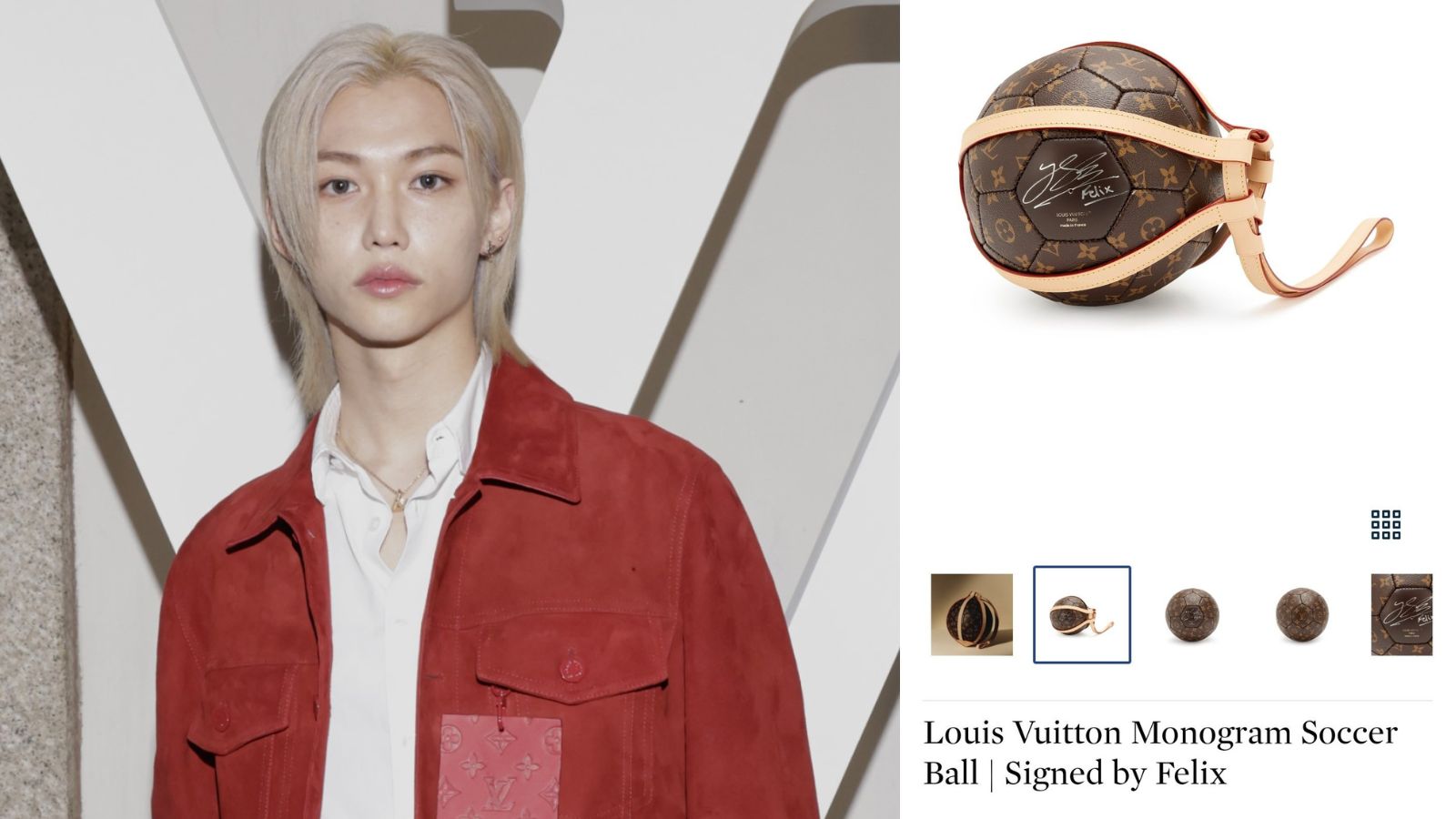 Stray Kids' Felix raises over $28K for UNICEF with a rare Louis Vuitton soccer ball Stray Kids' Felix raises over $28K for UNICEF with a rare Louis Vuitton soccer ball