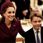 Prince George almost outshone Kate Middleton in height at their latest public appearance