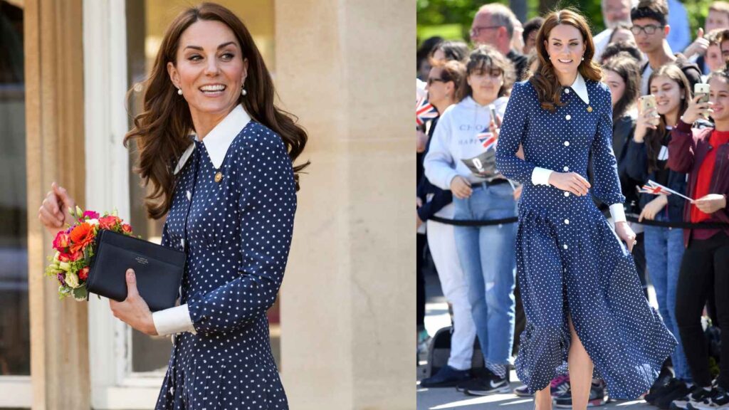 Princess Kate Middleton keeps stunning with her polka dot Alessandra Rich dress
