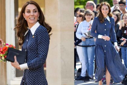 Princess Kate Middleton keeps stunning with her polka dot Alessandra Rich dress