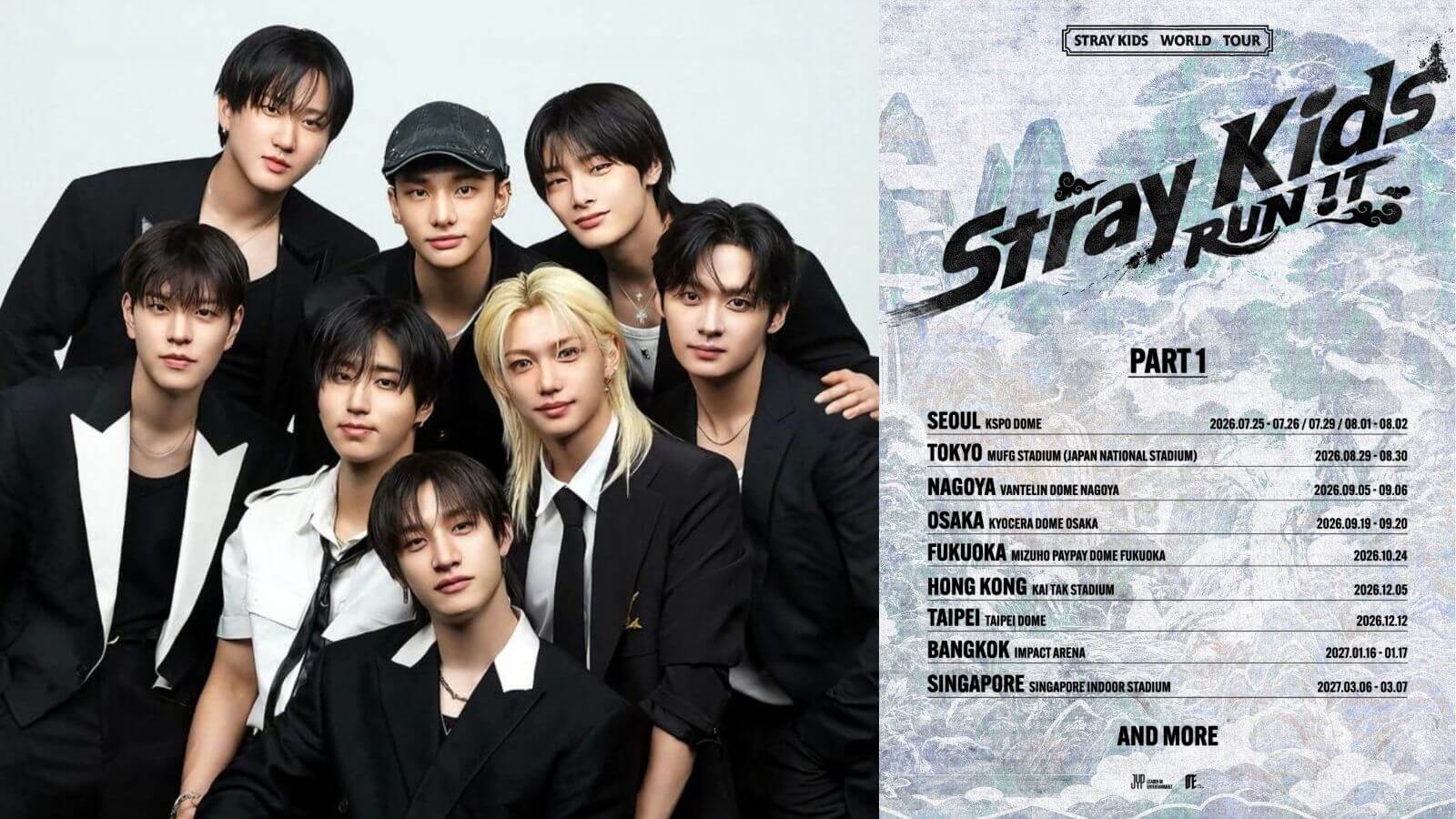 Stray Kids announces the first phase of their upcoming 'RUN IT' world tour Stray Kids announces the first phase of their upcoming 'RUN IT' world tour