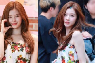 TWICE's Sana is upset about the wardrobe malfunction buzz at a photo wall
