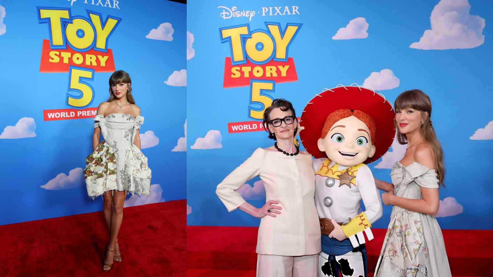 Taylor Swift attends the Toy Story 5 premiere in Los Angeles