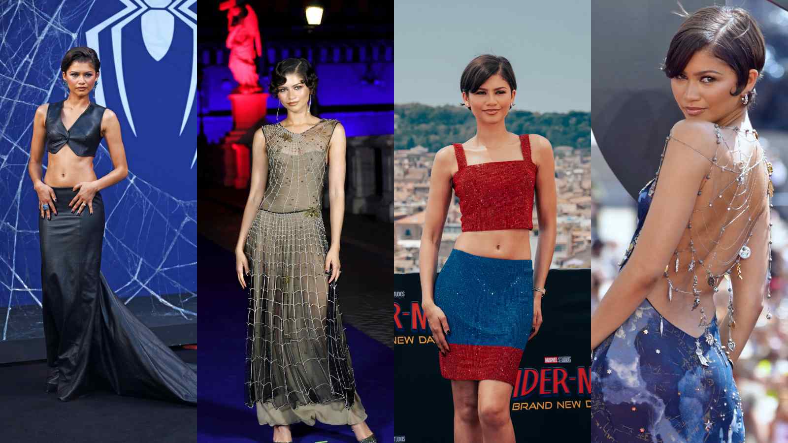 Zendaya stuns at the Spider-Man film press tour with a pantless outfit