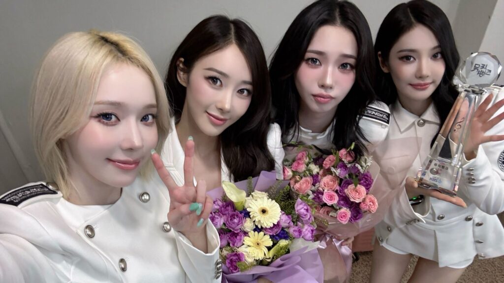 aespa earns first win with “WDA” on Music Bank